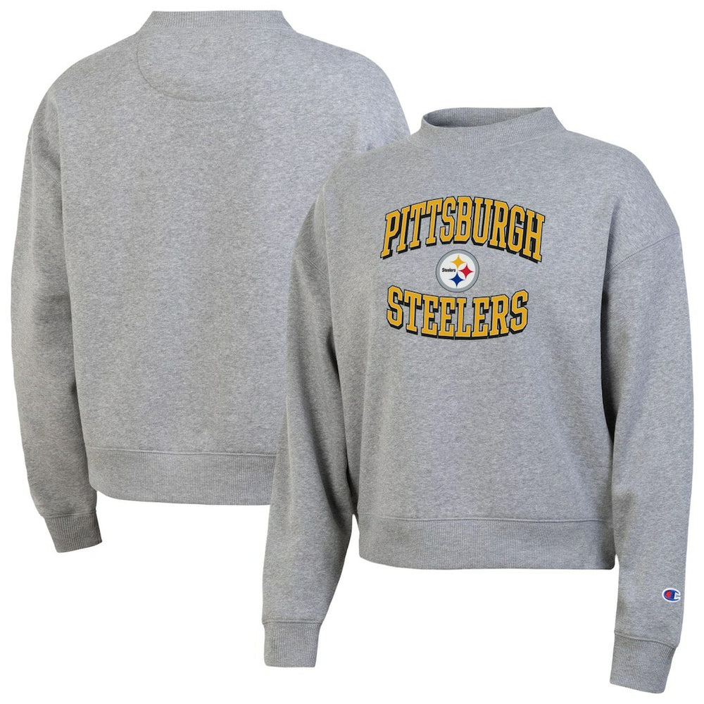 Pittsburgh Steelers Champion Women's Triumph Tri-Blend Sweatshirt - Gray - NFL