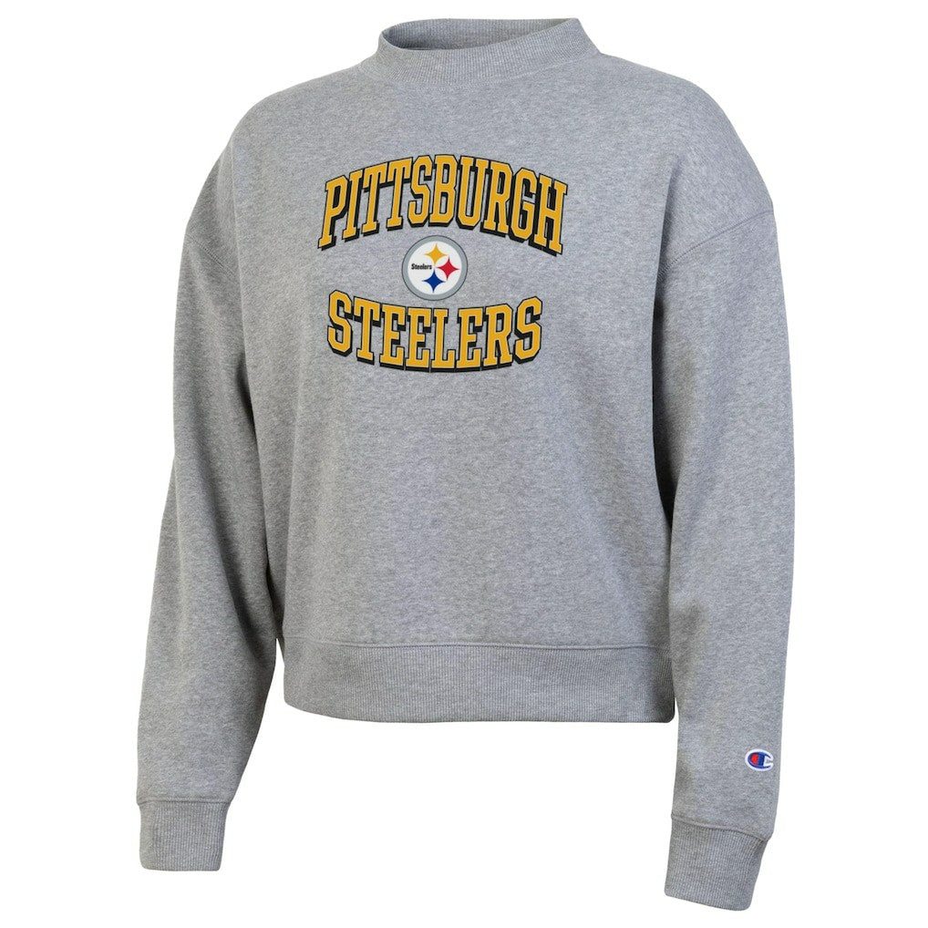 Pittsburgh Steelers Champion Women's Triumph Tri-Blend Sweatshirt - Gray - NFL