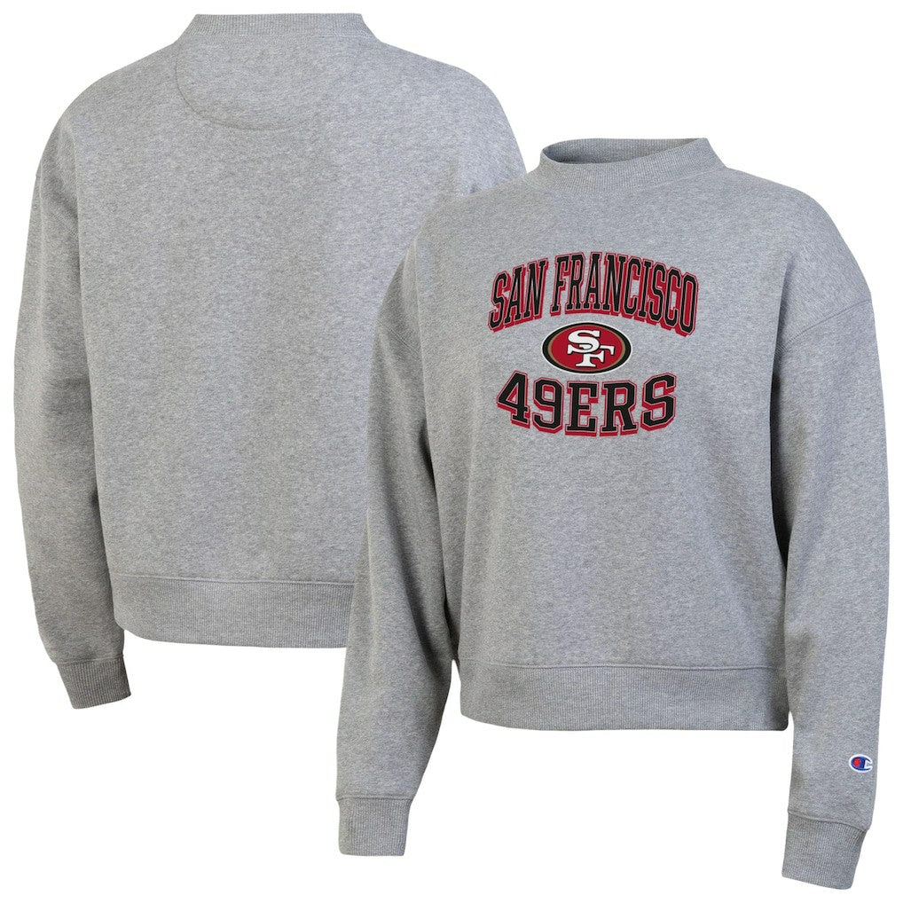 San Francisco 49ers Champion Women's Triumph Tri-Blend Sweatshirt - Gray - NFL