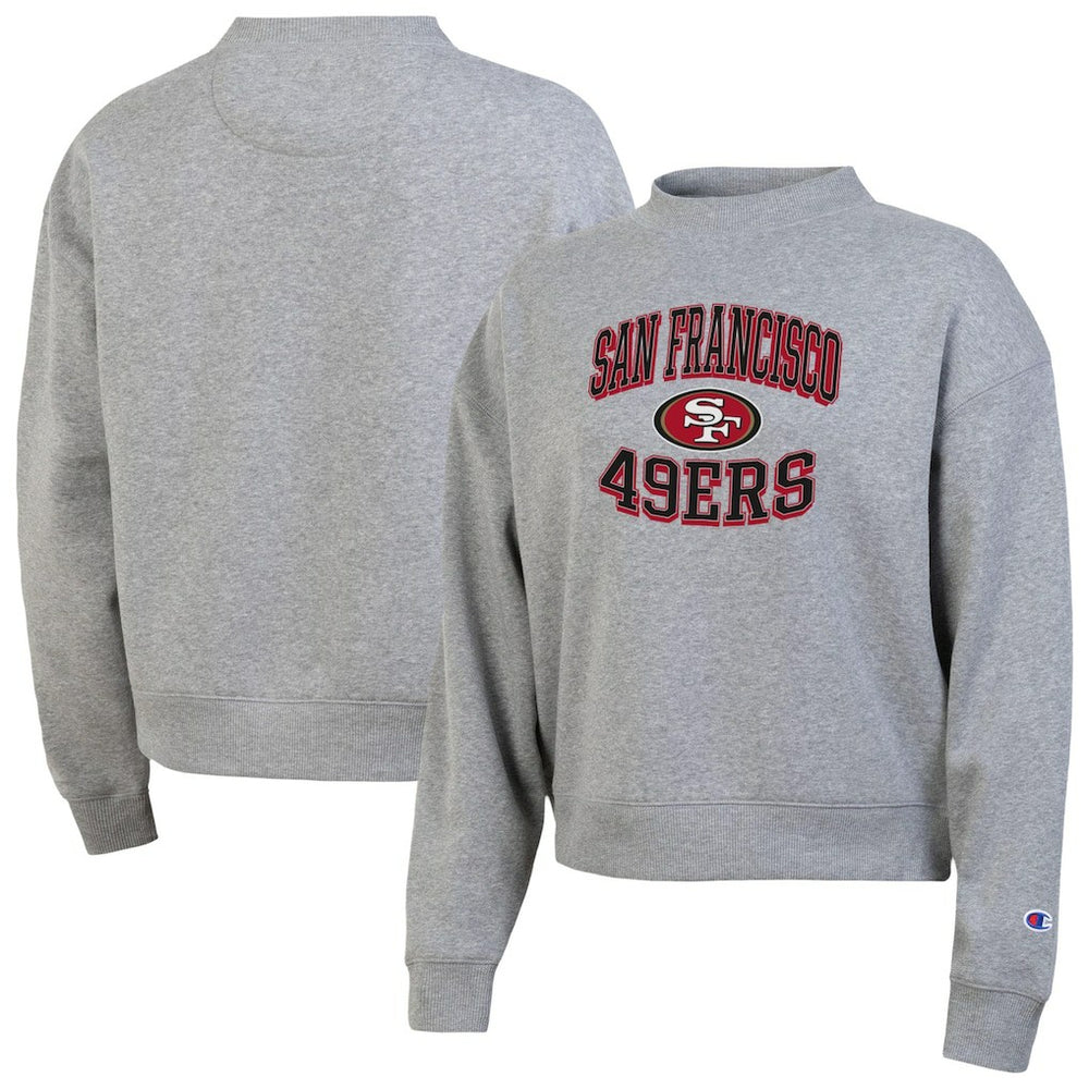 San Francisco 49ers Champion Women's Triumph Tri-Blend Sweatshirt - Gray - NFL