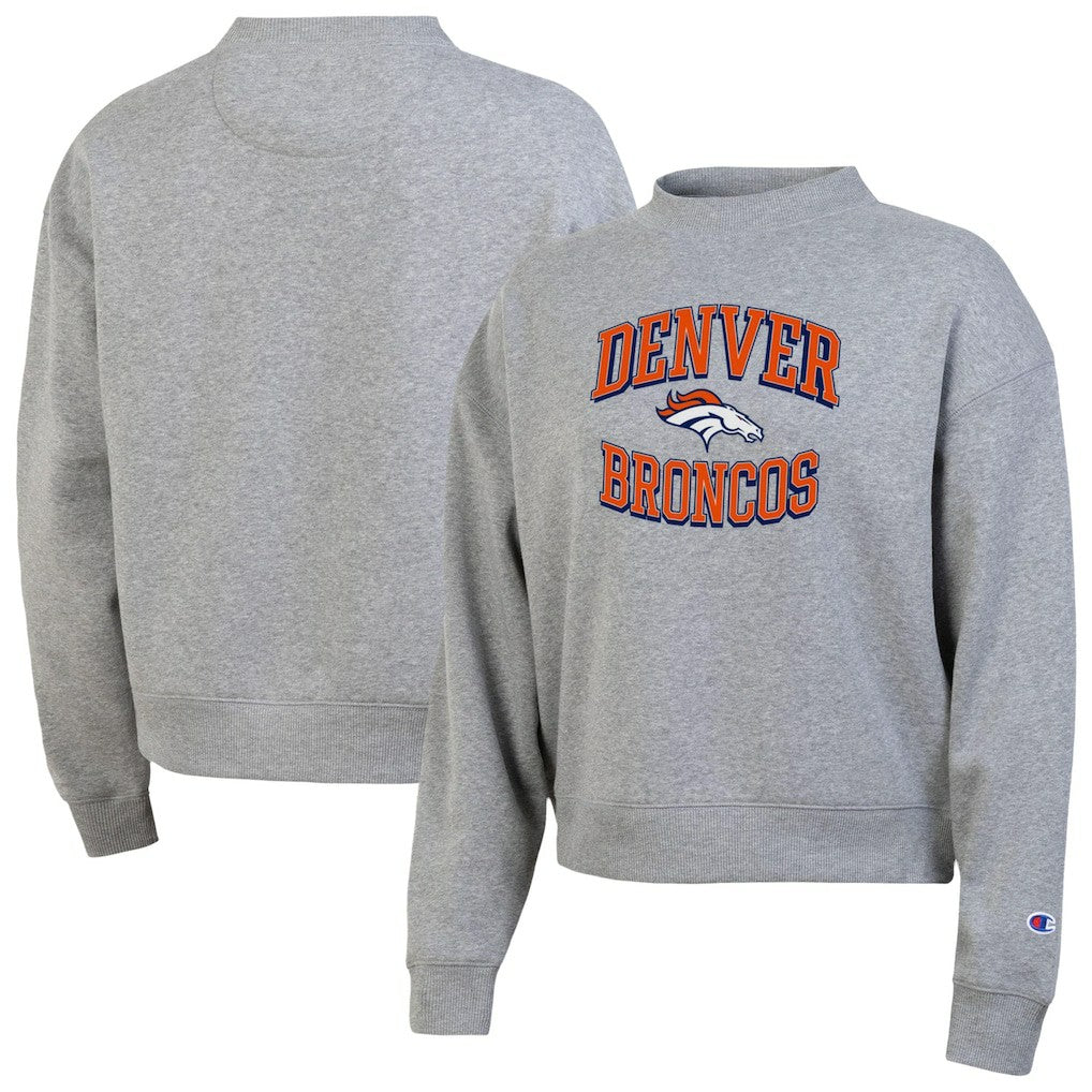 Denver Broncos Champion Women's Triumph Tri-Blend Sweatshirt - Gray - NFL