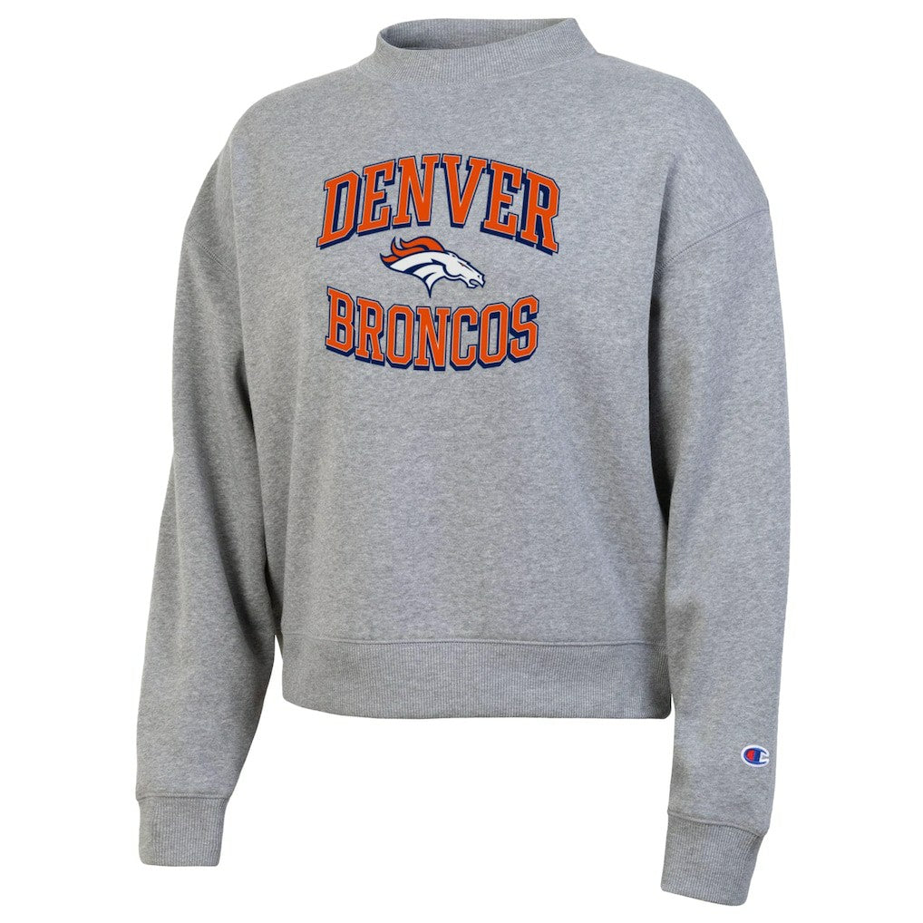 Denver Broncos Champion Women's Triumph Tri-Blend Sweatshirt - Gray - NFL