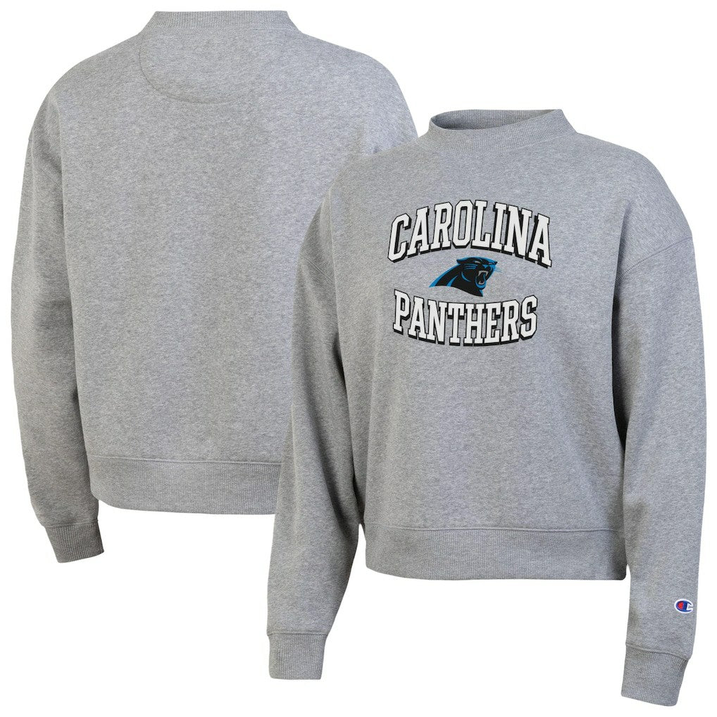 Carolina Panthers Champion Women's Triumph Tri-Blend Sweatshirt - Gray - NFL