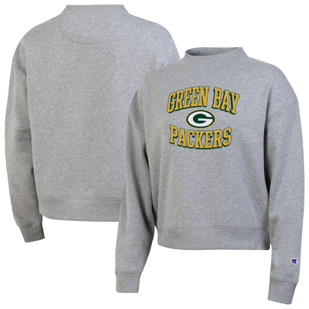 Green Bay Packers Champion Women's Triumph Tri-Blend Sweatshirt - Gray - NFL