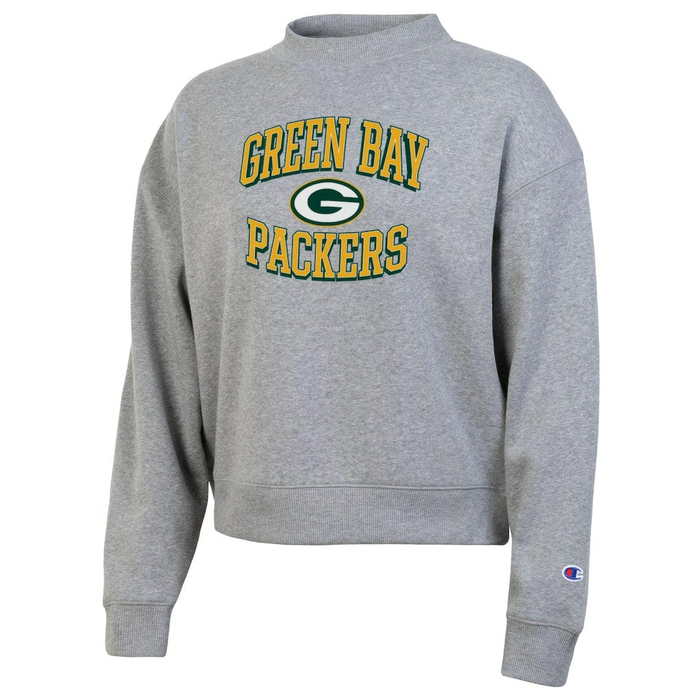 Green Bay Packers Champion Women's Triumph Tri-Blend Sweatshirt - Gray - NFL