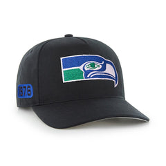 Seattle Seahawks '47 Blackout Date Hitch Adjustable Hat - Black - 47 brand