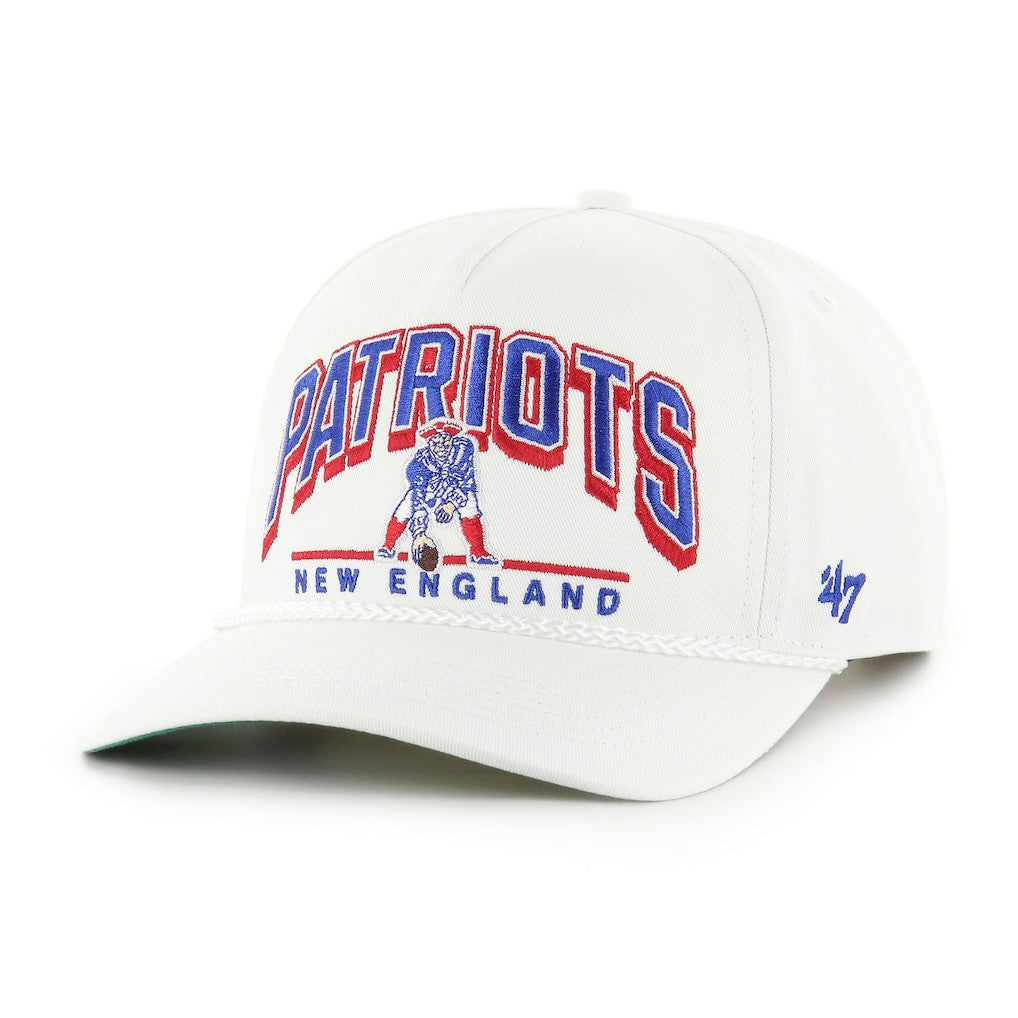 New England Patriots '47 Coltrane Throwback Rope Hitch Adjustable Hat - White - 47 brand