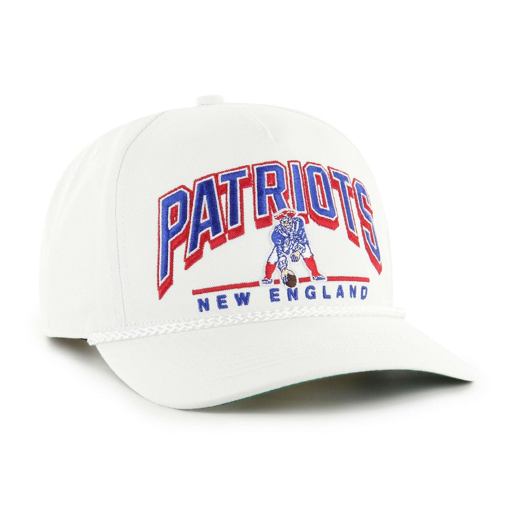 New England Patriots '47 Coltrane Throwback Rope Hitch Adjustable Hat - White - 47 brand