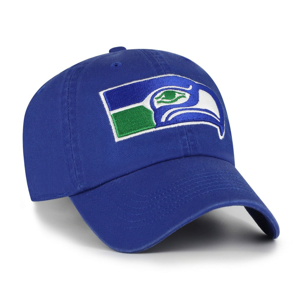 Seattle Seahawks '47 Clean Up Throwback Adjustable Hat - Royal - 47 brand