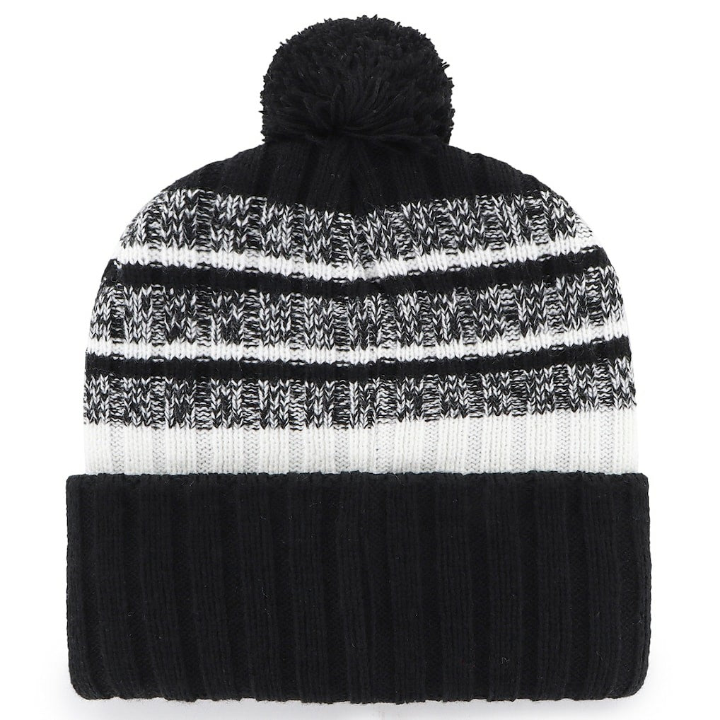 New England Patriots '47 2025 AFC Champions Tavern Cuffed Knit Hat with Pom - Black - NFL