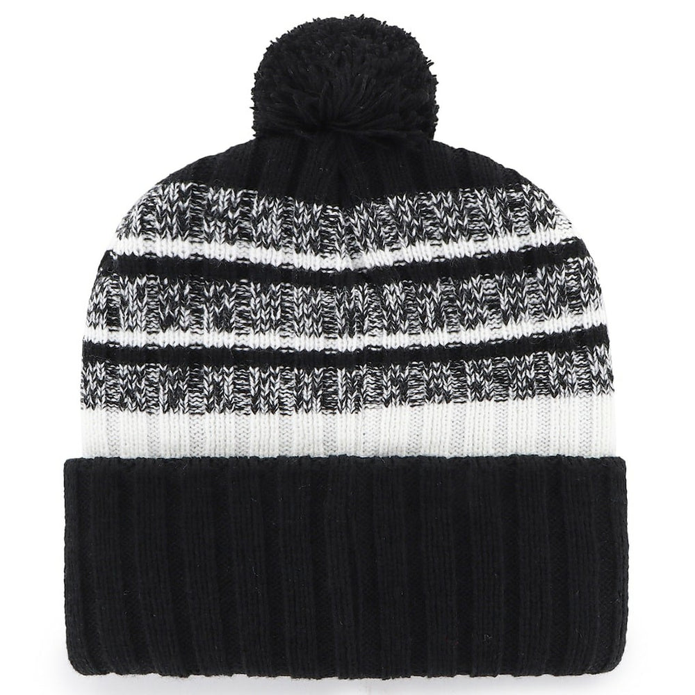 New England Patriots '47 2025 AFC Champions Tavern Cuffed Knit Hat with Pom - Black - NFL