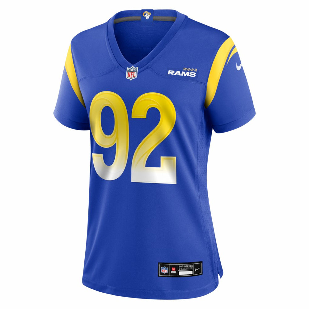 Harrison Mevis Los Angeles Rams Women's Team Game Jersey - Royal - Nike