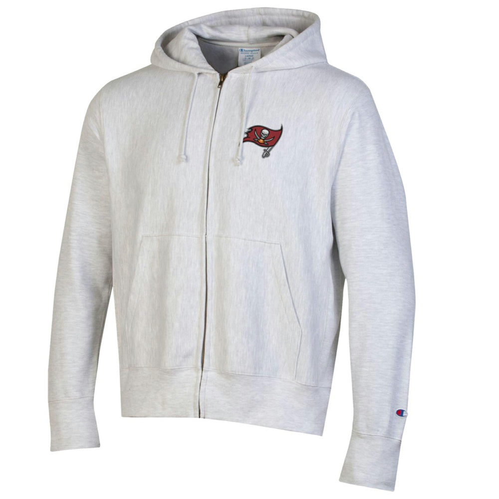 Tampa Bay Buccaneers Champion Reverse Weave Full-Zip Hoodie - Gray - NFL