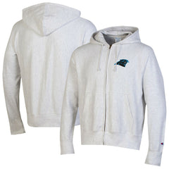 Carolina Panthers Champion Reverse Weave Full-Zip Hoodie - Gray - NFL