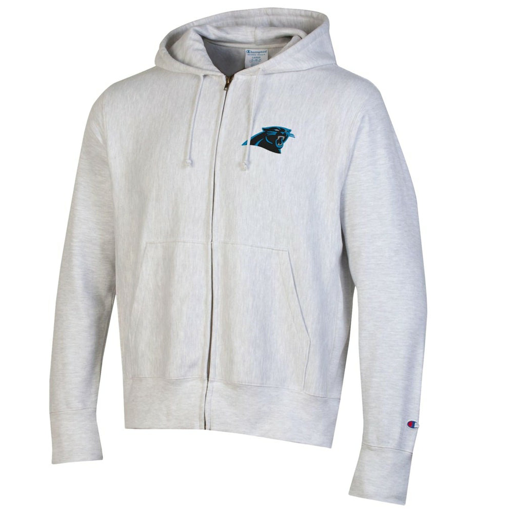 Carolina Panthers Champion Reverse Weave Full-Zip Hoodie - Gray - NFL