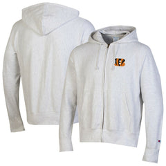 Cincinnati Bengals Champion Reverse Weave Full-Zip Hoodie - Gray - NFL