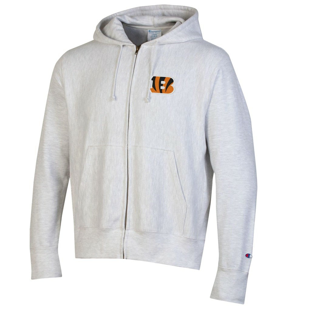 Cincinnati Bengals Champion Reverse Weave Full-Zip Hoodie - Gray - NFL