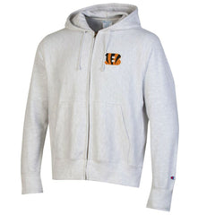 Cincinnati Bengals Champion Reverse Weave Full-Zip Hoodie - Gray - NFL