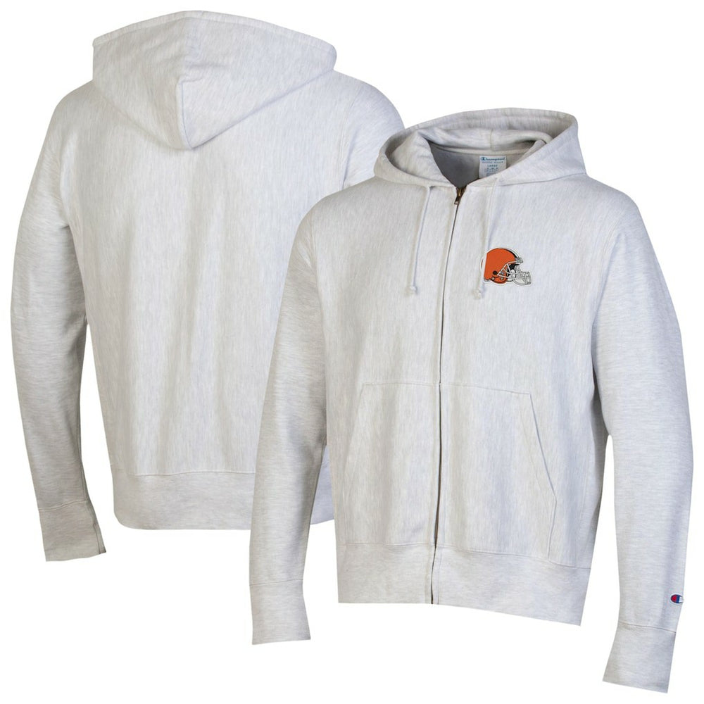 Cleveland Browns Champion Reverse Weave Full-Zip Hoodie - Gray - NFL