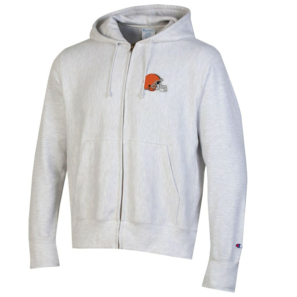 Cleveland Browns Champion Reverse Weave Full-Zip Hoodie - Gray - NFL