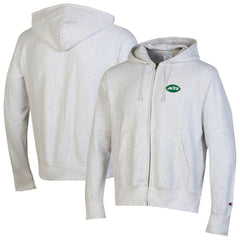 New York Jets Champion Reverse Weave Full-Zip Hoodie - Gray - NFL