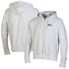 Seattle Seahawks Champion Reverse Weave Full-Zip Hoodie - Gray - NFL