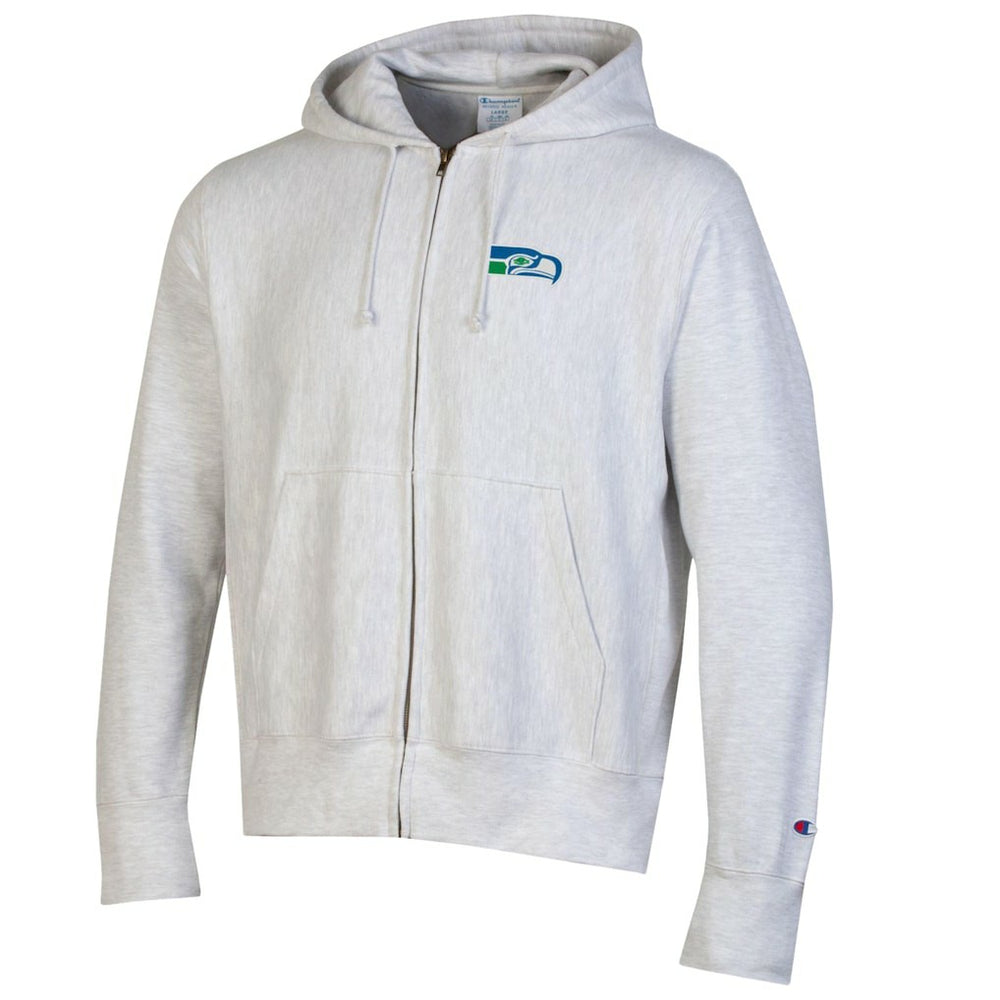Seattle Seahawks Champion Reverse Weave Full-Zip Hoodie - Gray - NFL