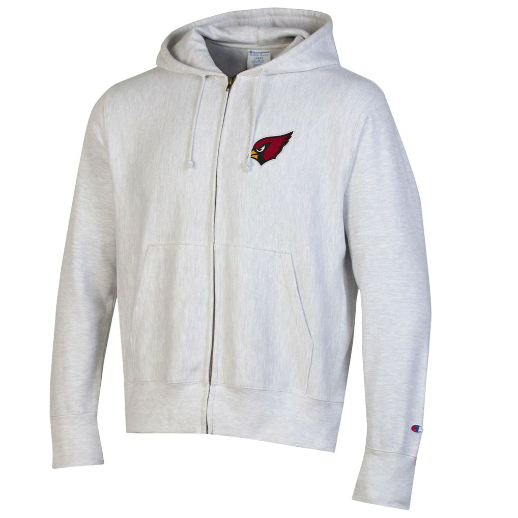 Arizona Cardinals Champion Reverse Weave Full-Zip Hoodie - Gray - NFL