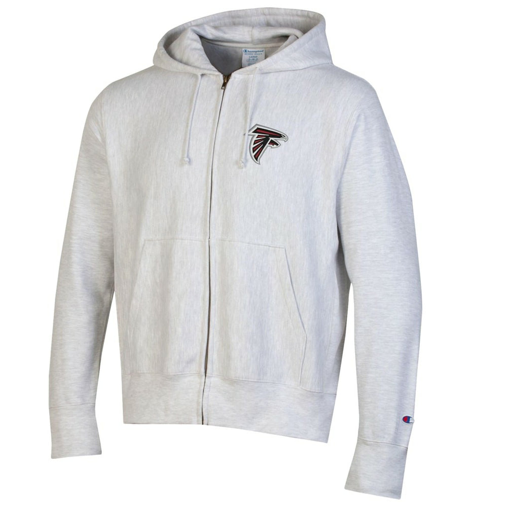 Atlanta Falcons Champion Reverse Weave Full-Zip Hoodie - Gray - NFL