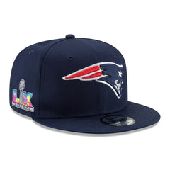 New England Patriots New Era Super Bowl LX Side Patch 9FIFTY Snapback Hat - Navy - NFL
