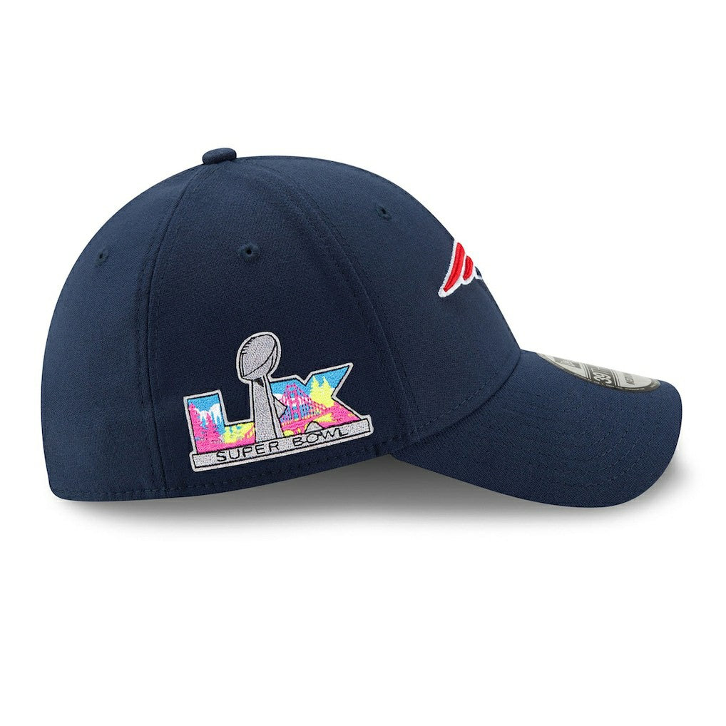 New England Patriots New Era Super Bowl LX 39THIRTY Flex Hat - Navy - NFL