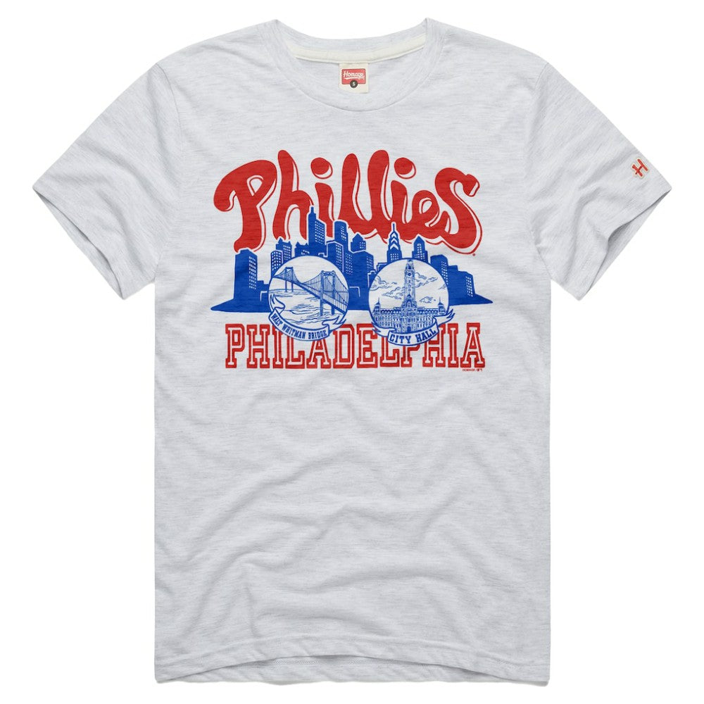 Philadelphia Phillies Homage Tri-Blend Hyperlocal T-Shirt for sale
