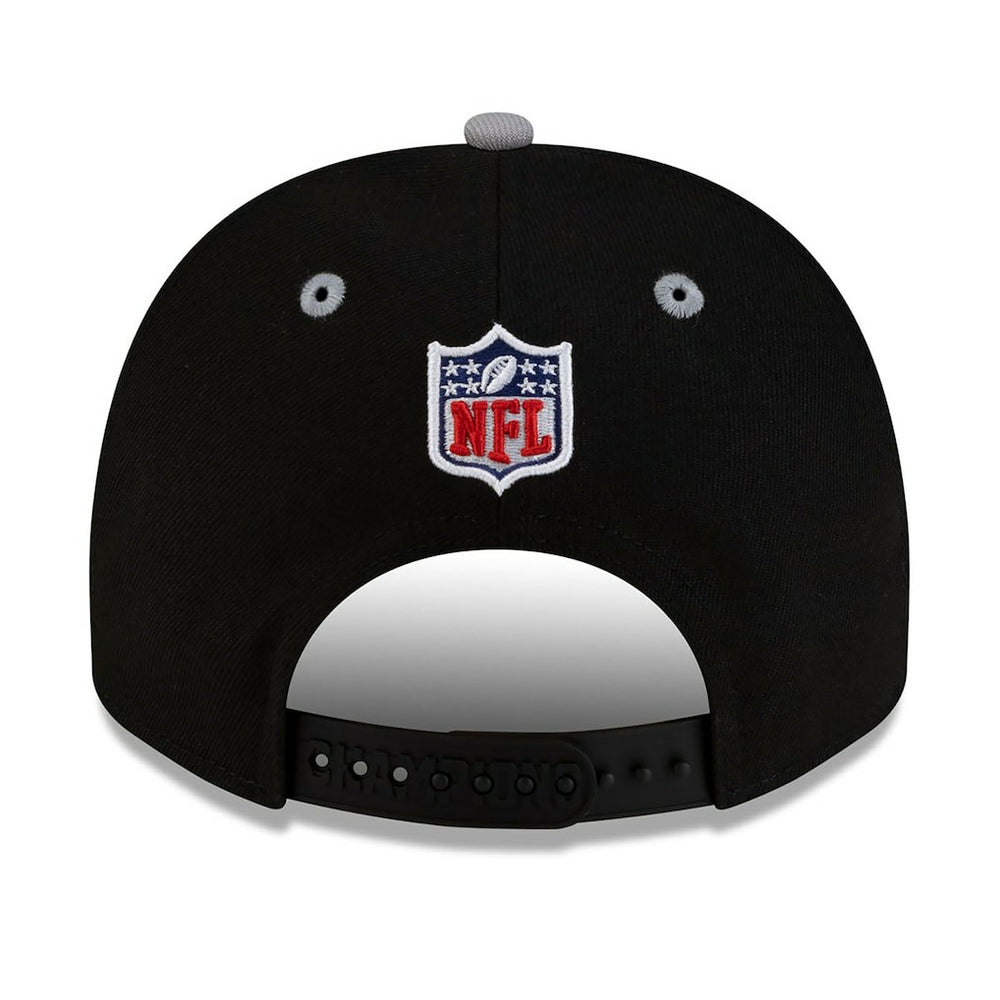 New England Patriots New Era 2025 AFC Champions Locker Room Trophy Collection A-Frame 9FIFTY Snapback Hat - Black - NFL