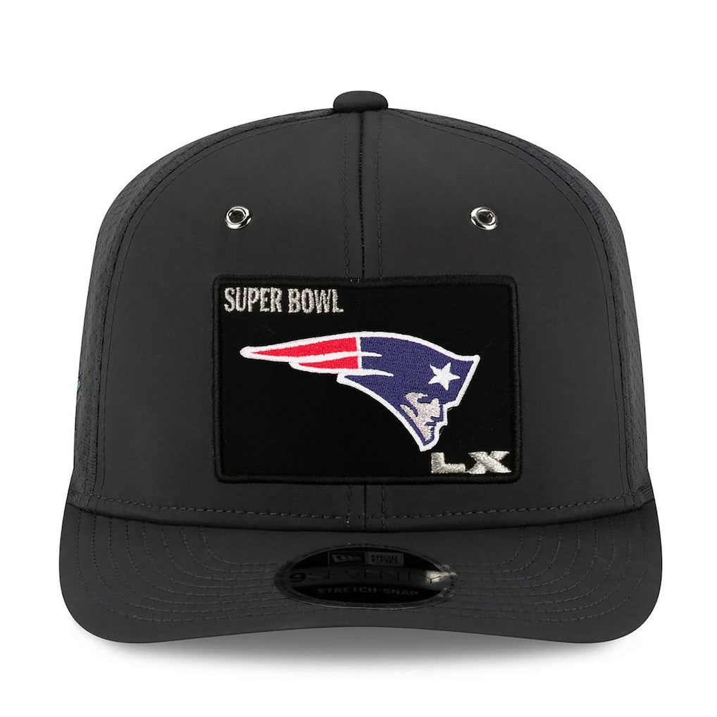 New England Patriots New Era Super Bowl LX Opening Night 9SEVENTY Adjustable Hat - Charcoal - NFL