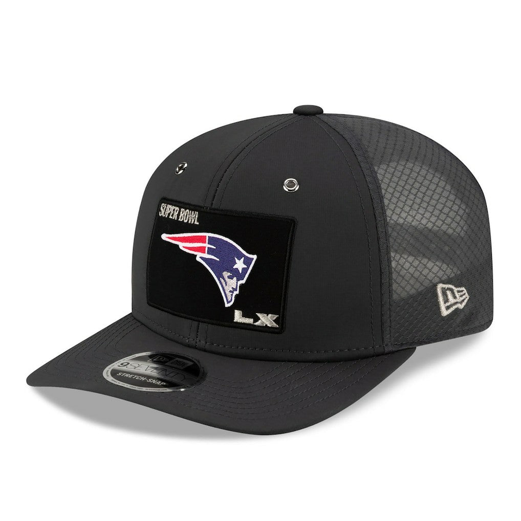 New England Patriots New Era Super Bowl LX Opening Night 9SEVENTY Adjustable Hat - Charcoal - NFL