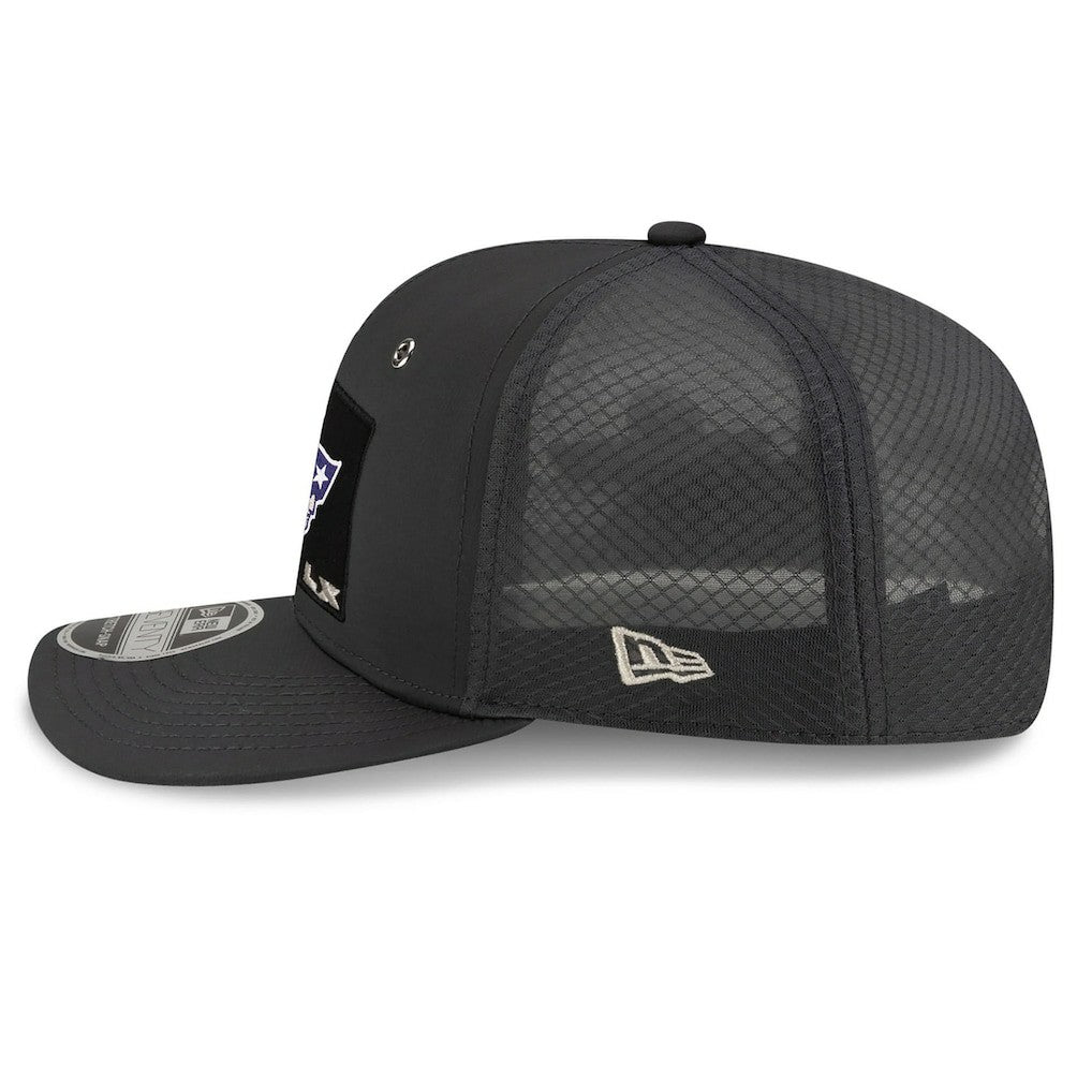 New England Patriots New Era Super Bowl LX Opening Night 9SEVENTY Adjustable Hat - Charcoal - NFL