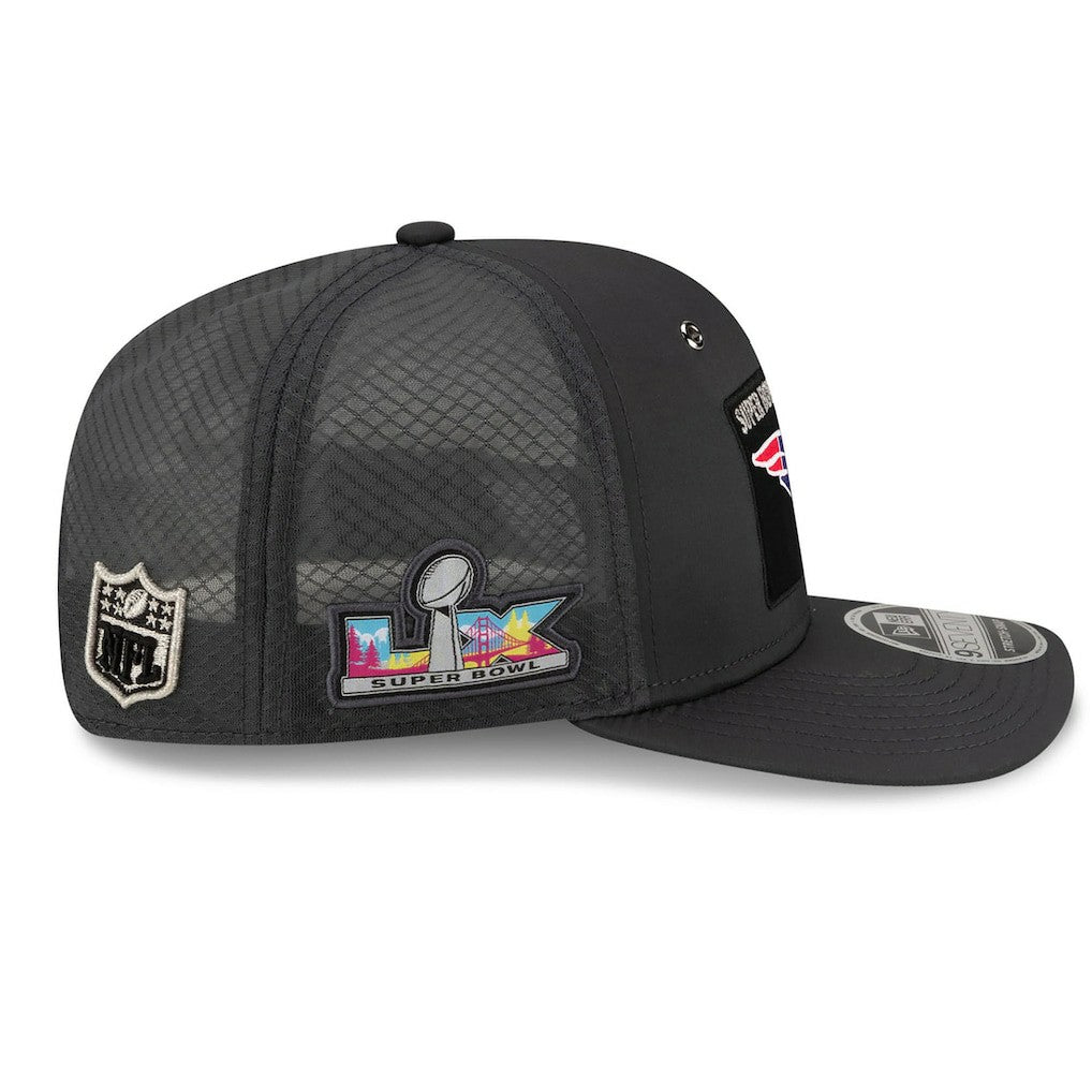 New England Patriots New Era Super Bowl LX Opening Night 9SEVENTY Adjustable Hat - Charcoal - NFL