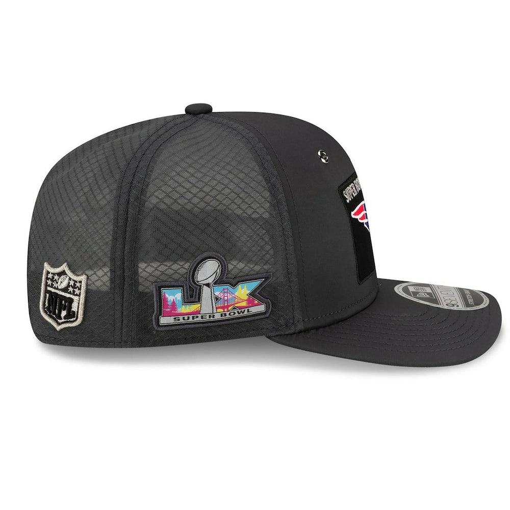 New England Patriots New Era Super Bowl LX Opening Night 9SEVENTY Adjustable Hat - Charcoal - NFL