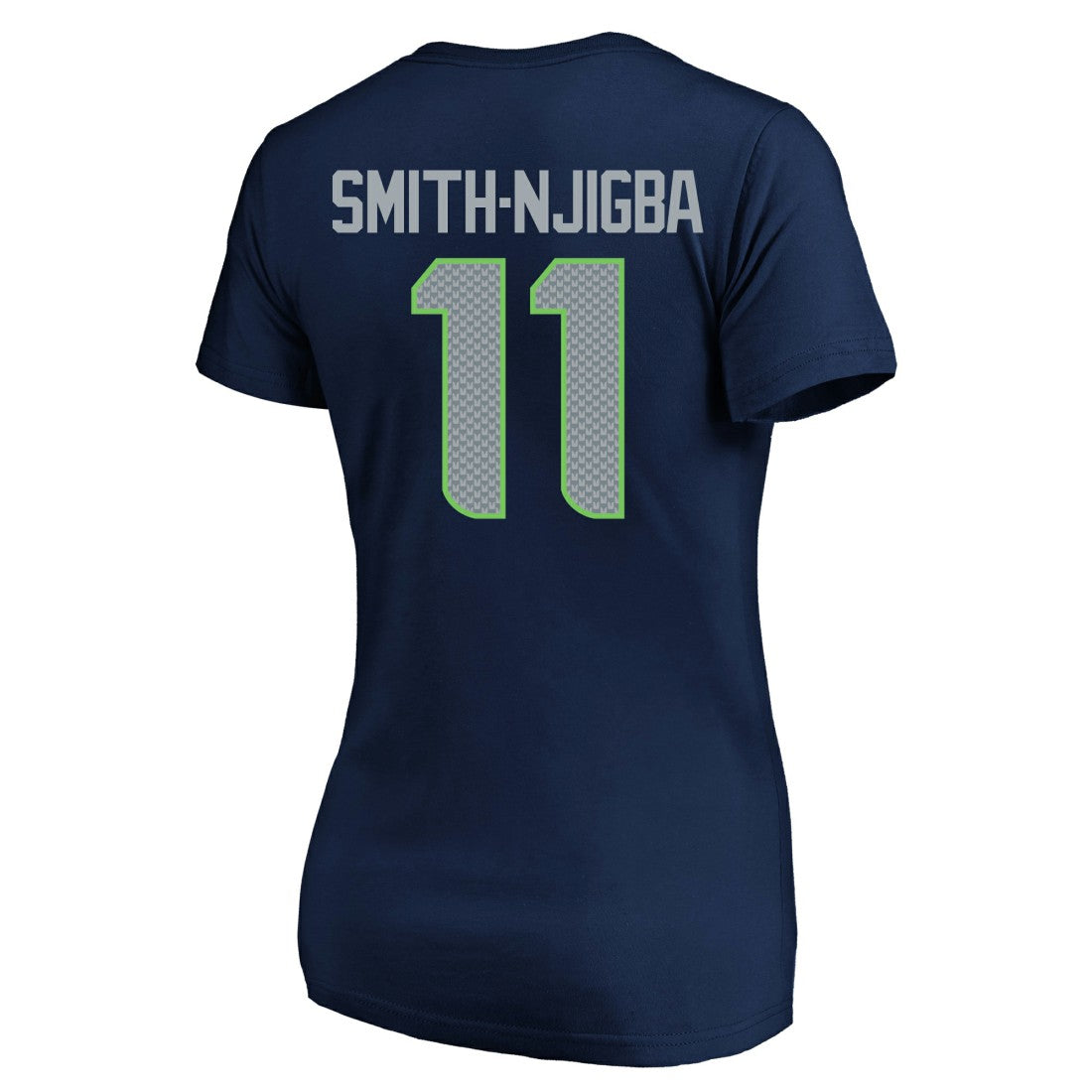 Jaxon Smith-Njigba Seattle Seahawks Women's Super Bowl LX Patch Plus Size Name & Number V-Neck T-Shirt - College Navy - Fanatics
