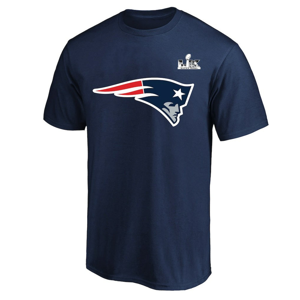 Drake Maye New England Patriots Super Bowl LX Patch Big & Tall Name & Number T-Shirt - Navy - Fanatics