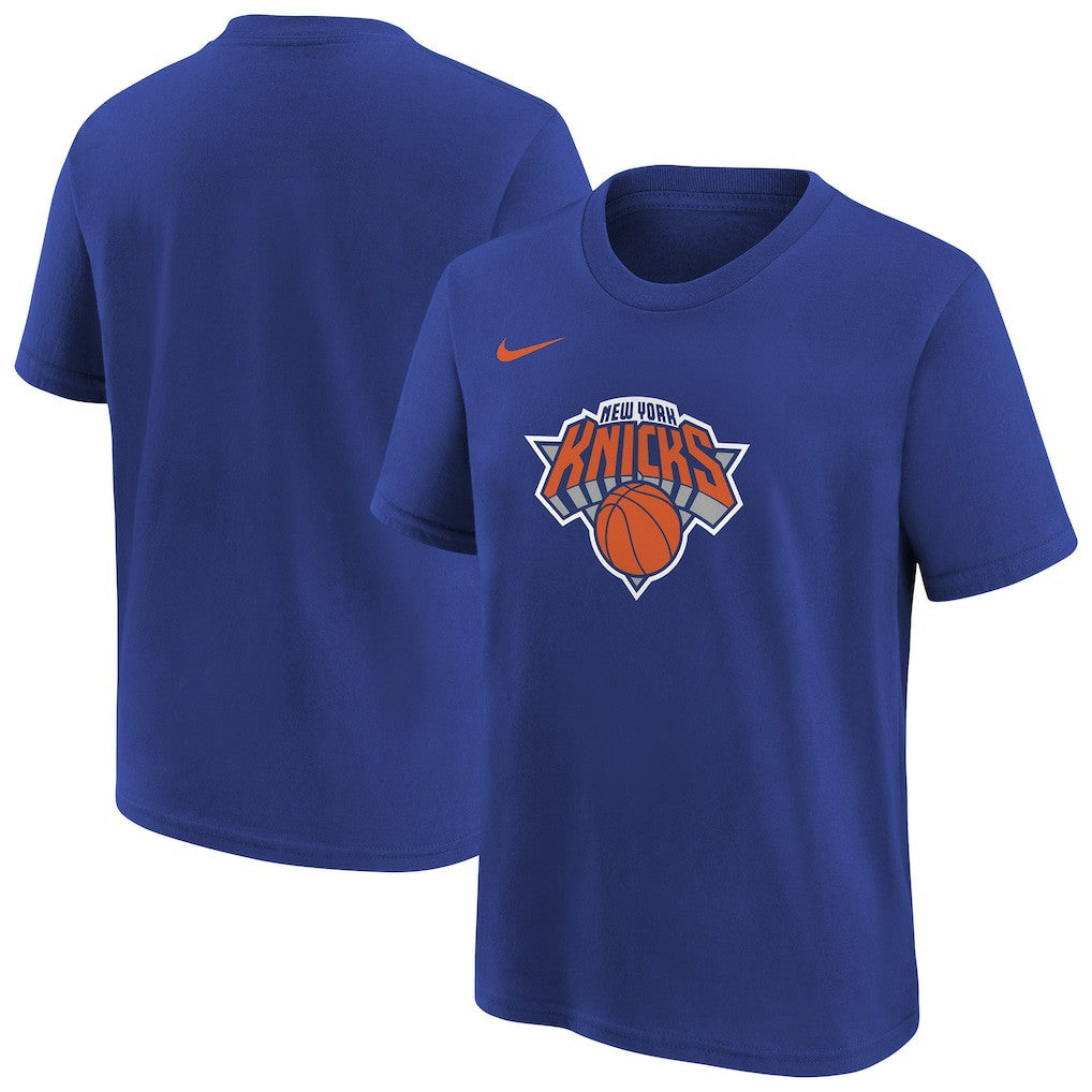 Nike New York Knicks Youth Team Essential Logo T-Shirt Blue