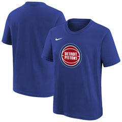 Nike Detroit Pistons Youth Team Essential Logo T-Shirt Blue