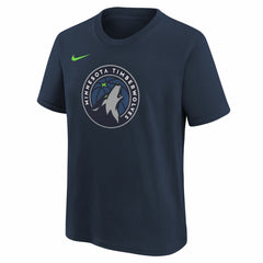 Nike Minnesota Timberwolves Youth Team Essential Logo T-Shirt Navy