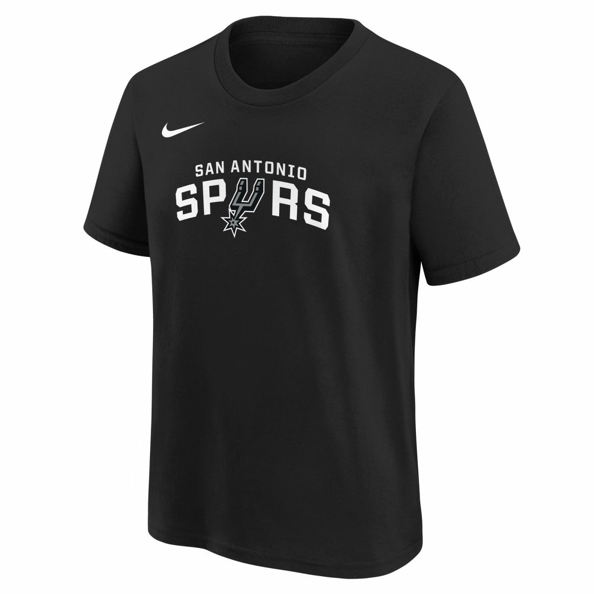 Nike San Antonio Spurs Youth Team Essential Logo T-Shirt Black