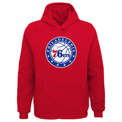 Philadelphia 76ers Outerstuff Youth Primary Logo Pullover Hoodie Red