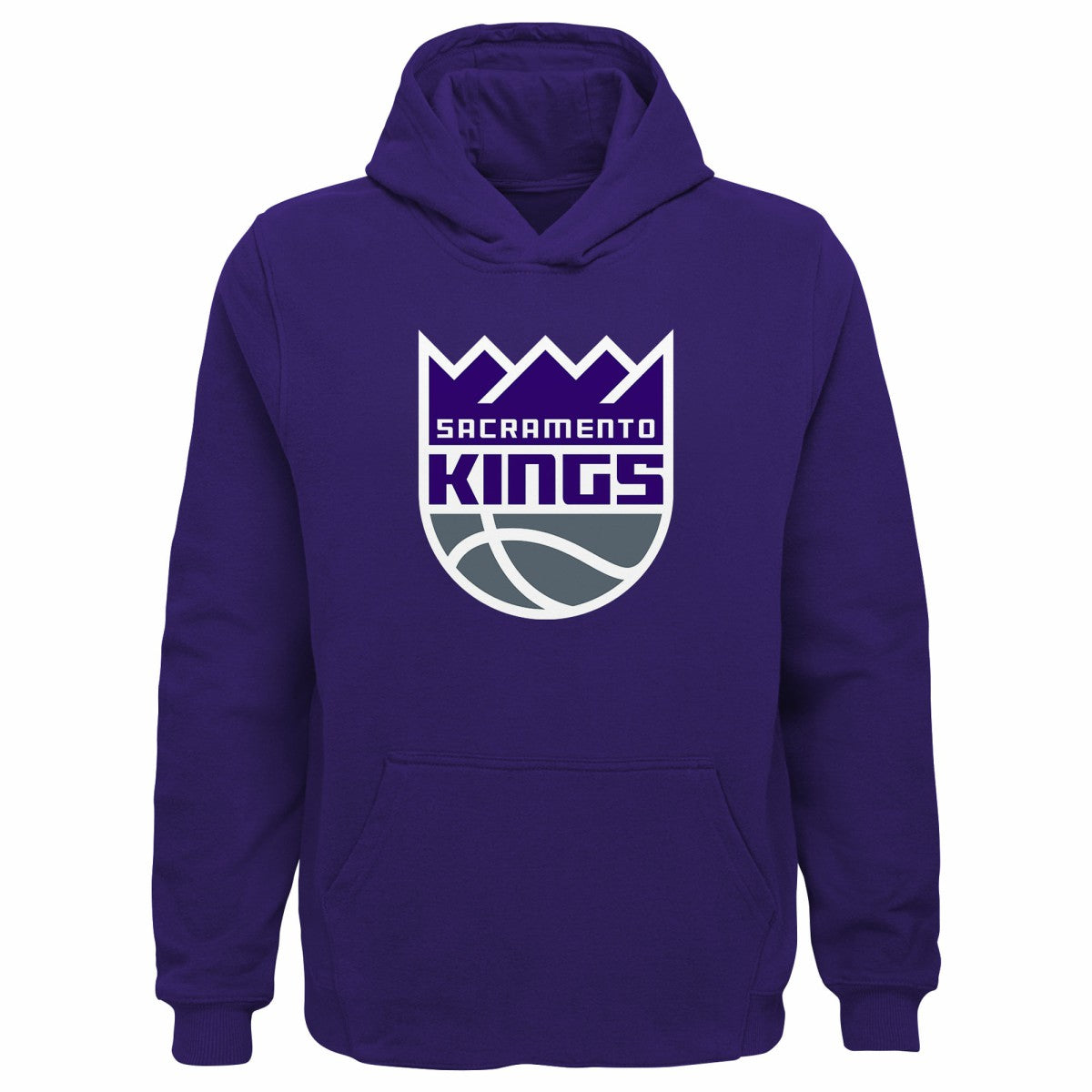 Sacramento Kings Outerstuff Youth Primary Logo Pullover Hoodie Purple