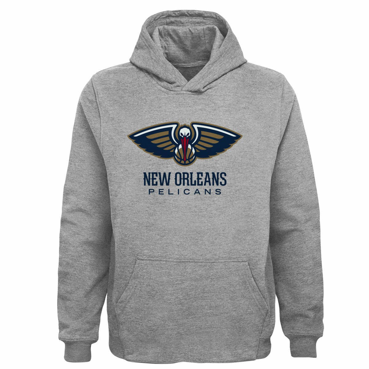 New Orleans Pelicans Outerstuff Youth Primary Logo Pullover Hoodie Gray