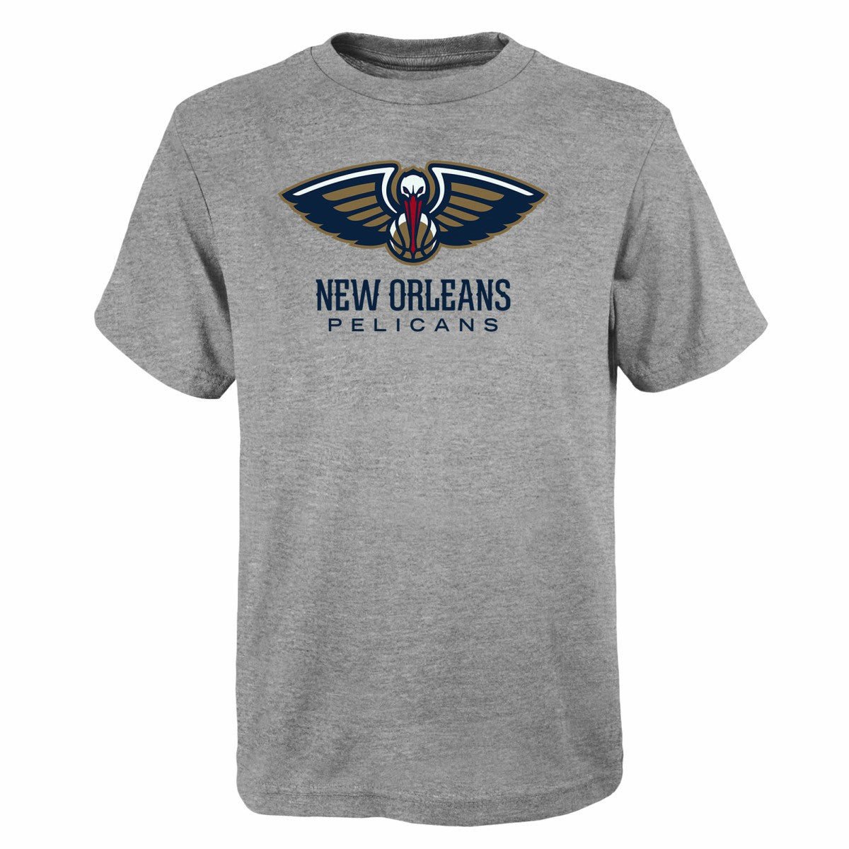 New Orleans Pelicans Outerstuff Youth Primary Logo T-Shirt Gray