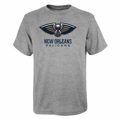 New Orleans Pelicans Outerstuff Youth Primary Logo T-Shirt Gray
