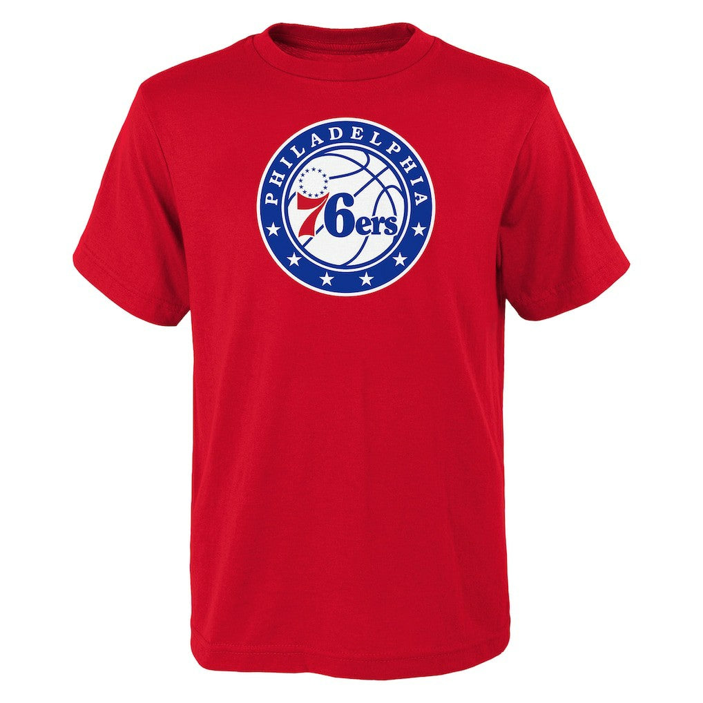 Philadelphia 76ers Outerstuff Youth Primary Logo T-Shirt Red